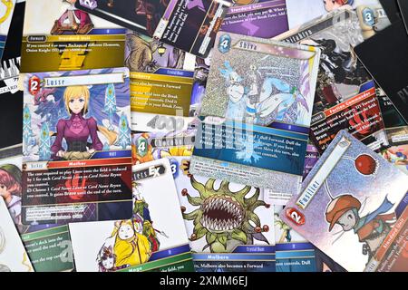 Cartes à collectionner final Fantasy – pays de Galles, Royaume-Uni – 27 juillet 2024 Banque D'Images