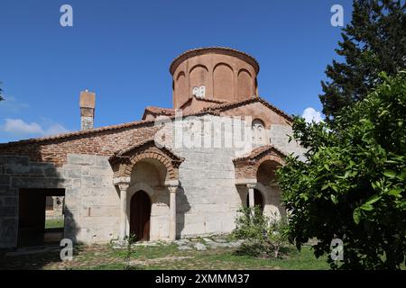 Église de la Sainte Marie endormie - Apollonia - Albanie Banque D'Images