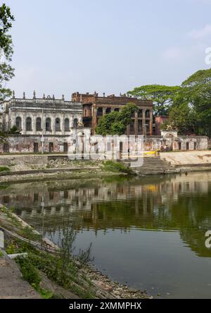 Baliati Royal Palace Manikganj étang, Dhaka Division, Saturia, Bangladesh Banque D'Images