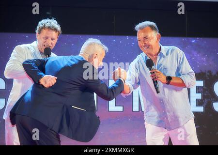 Actualités - Michel Platini Converse with Federico Buffa at Magna Grecia film Festival Massimo Mauro et Federico Buffa at Magna Grecia film Festival pendant Michel Platini Converse with Federico Buffa at Magna Grecia film Festival, News in Catanzaro, Italy, July 28 2024 Catanzaro Area porto Catanzaro Italy Copyright : xAntonioxMoniacix/xLiveMediax LPN 1460730 Banque D'Images