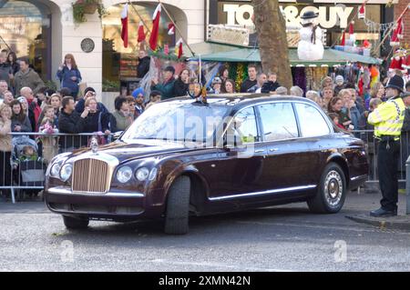 La voiture Queens à Banbury lors de sa visite pour la charte de 400 ans de la ville 2008 Banque D'Images