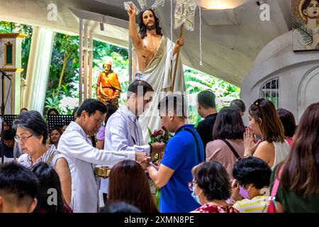 STO. Chapelle catholique Nino de Paz Greenbelt, Manille, Philippines Banque D'Images