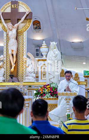 STO. Chapelle catholique Nino de Paz Greenbelt, Manille, Philippines Banque D'Images