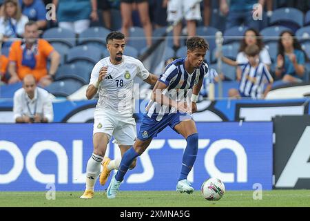 Porto, 07/28/2024 - Futebol Clube do Porto a accueilli Al Nasr à Estádio do Dragão ce soir dans un match de présentation pour les membres de l'équipe pour la saison 2024/25. Gonçalo Borges (Miguel Pereira/Global Imagens) Banque D'Images