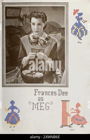 FRANCES DEE dans le rôle de Meg March dans LITTLE WOMEN 1933 réalisateur GEORGE CUKOR roman Louisa May Alcott costume design Walter Plunkett musique Max Steiner producteur exécutif Merian C. Cooper RKO Radio Pictures Banque D'Images