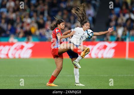 Selma BACHA (13 ans) participe au match de la Coupe du monde féminine de la FIFA, Australie et Nouvelle-Zélande 2023 entre le Panama et la France à Syd Banque D'Images