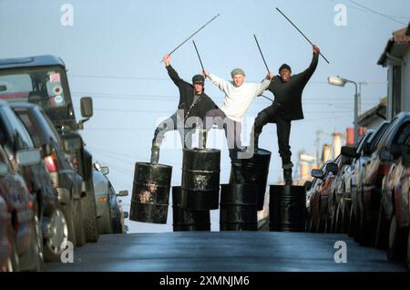 Stomp on Oil fûts mars 1999 photo de Roger Bamber Banque D'Images