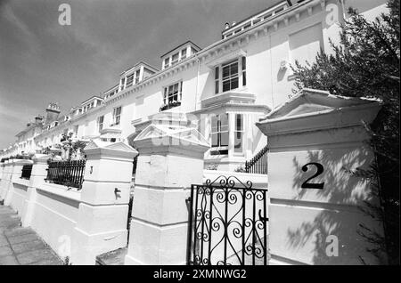 Clifton Terrace, Brighton, East Sussex - Villas victoriennes construites dans les années 1850 1er juillet 1992 photo par Roger Bamber Banque D'Images