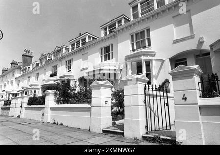 Clifton Terrace, Brighton, villas victoriennes construites dans les années 1850 1er juillet 1992 photo par Roger Bamber Banque D'Images