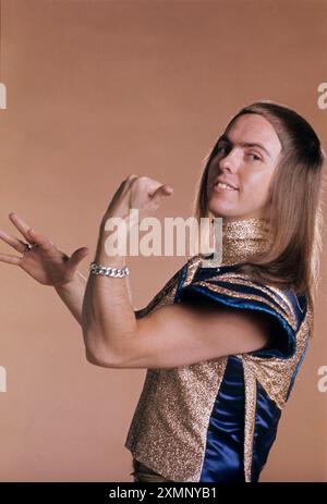 Dave Hill de Slade1973 photo de Roger Bamber Banque D'Images