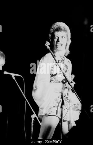 David Bowie 22 mai 1973 Collection Premium : DES FRAIS MINIMAUX S'APPLIQUENT, veuillez vérifier avec requests@topfoto.co.uk Banque D'Images