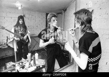 David Bowie 22 mai 1973 Collection Premium : DES FRAIS MINIMAUX S'APPLIQUENT, veuillez vérifier avec requests@topfoto.co.uk Banque D'Images