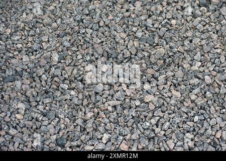 Un fond de granit concassé. Gros plan. Banque D'Images