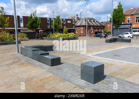 Denton Civic Square (ouvert en novembre 2008), l'ancienne place du marché, Denton, Tameside, Greater Manchester, Angleterre, ROYAUME-UNI Banque D'Images