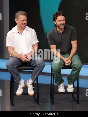 Miami, États-Unis d'Amérique. 29 juillet 2024. DORAL, FL-JUILLET 29 : Matt Damon est vu pendant la VOZ à Univision le 29 juillet 2024 à Doral, Floride. (Photo de Alberto E. Tamargo/Sipa USA) crédit : Sipa USA/Alamy Live News Banque D'Images