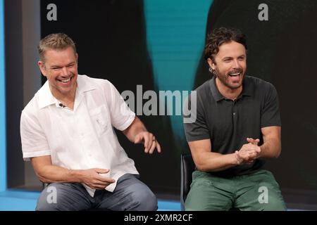 Miami, États-Unis d'Amérique. 29 juillet 2024. DORAL, FL-JUILLET 29 : Matt Damon est vu pendant la VOZ à Univision le 29 juillet 2024 à Doral, Floride. (Photo de Alberto E. Tamargo/Sipa USA) crédit : Sipa USA/Alamy Live News Banque D'Images