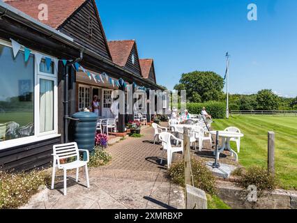 Championnat anglais de croquet double GC. Compétition pour les meilleurs joueurs en Angleterre. Banque D'Images