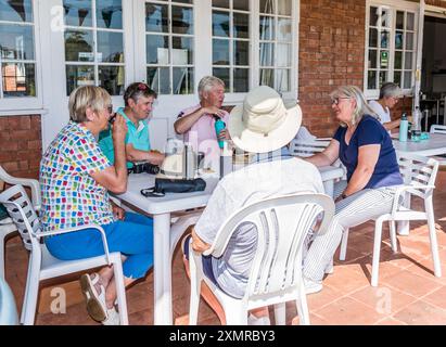 Championnat anglais de croquet double GC. Compétition pour les meilleurs joueurs en Angleterre. Banque D'Images