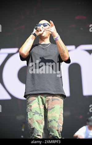 28 juillet 2024, Sheffield, South Yorkshire, U. K : EExample se produisant au tramlines Festival 2024 , Sheffield, Royaume-Uni (crédit image : © Robin Burns/ZUMA Press Wire) USAGE ÉDITORIAL SEULEMENT! Non destiné à UN USAGE commercial ! Banque D'Images