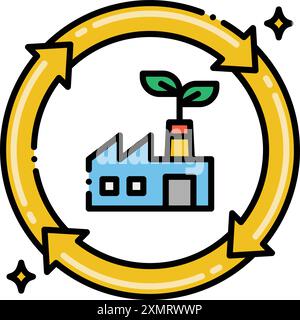 Usine verte Illustration de Vecteur