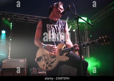 28 juillet 2024, Sheffield, South Yorkshire, U. K : 86TV jouant au tramlines Festival 2024 , Sheffield, Royaume-Uni (crédit image : © Robin Burns/ZUMA Press Wire) USAGE ÉDITORIAL SEULEMENT! Non destiné à UN USAGE commercial ! Banque D'Images