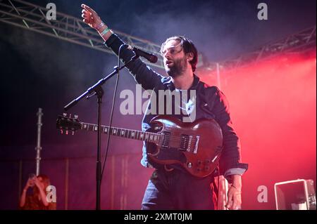 28 juillet 2024, Sheffield, South Yorkshire, U. K : 86TV jouant au tramlines Festival 2024 , Sheffield, Royaume-Uni (crédit image : © Robin Burns/ZUMA Press Wire) USAGE ÉDITORIAL SEULEMENT! Non destiné à UN USAGE commercial ! Banque D'Images