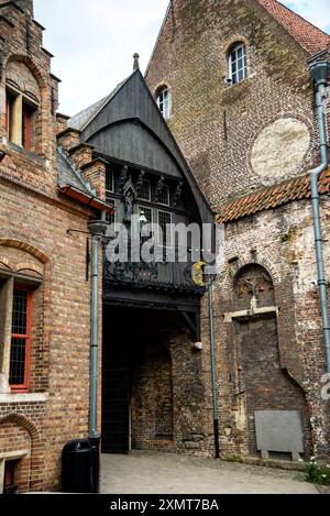 La Gruuthuse à Bruges, Belgique. Banque D'Images