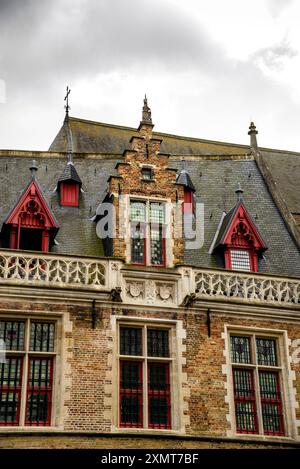 La Gruuthuse à Bruges, Belgique. Banque D'Images