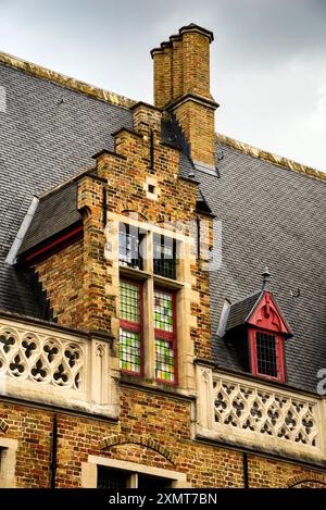 La Gruuthuse à Bruges, Belgique. Banque D'Images