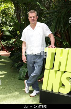 Miami, États-Unis d'Amérique. 29 juillet 2024. MIAMI BEACH, FL-JUILLET 29 : Matt Damon fait la promotion du film Apple TV 'The Instigators' à l'hôtel Faena le 29 juillet 2024 à Miami Beach, Floride. (Photo de Alberto E. Tamargo/Sipa USA) crédit : Sipa USA/Alamy Live News Banque D'Images