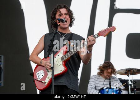 The View joue sur la scène principale aux tramlines 2024 Banque D'Images