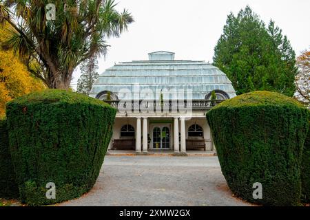 Cunningham House dans Christchurch Botanic Gardens - Nouvelle-Zélande Banque D'Images