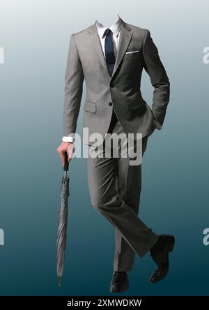 Abstrait beau homme sans visage. Illustration de Vector 3D Illustration de Vecteur