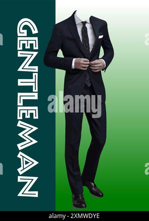 Abstrait beau homme sans visage. Illustration de Vector 3D Illustration de Vecteur