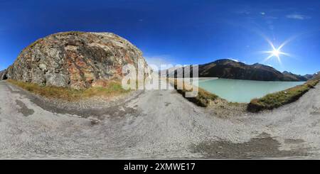 Vue panoramique à 360° de Autour de Mattmarksee 1