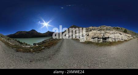 Vue panoramique à 360° de Autour de Mattmarksee 6