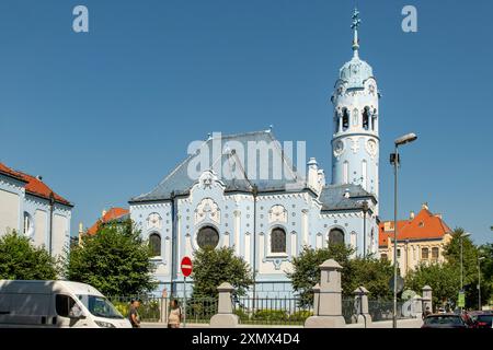 L'église bleue de St Elizabeth, Bratislava, Slovaquie Banque D'Images