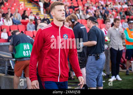 Aalborg, Danemark. 28 juillet 2024. Pedro Ganchas de Silkeborg vu lors du match de 3F Superliga entre Aalborg BK et Silkeborg IF à Aalborg Portland Park à Aalborg. Banque D'Images