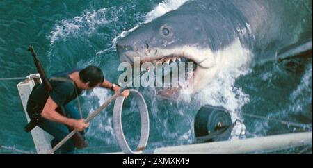 JAWS 1975 Universal Pictures film avec Roy Schneider Banque D'Images