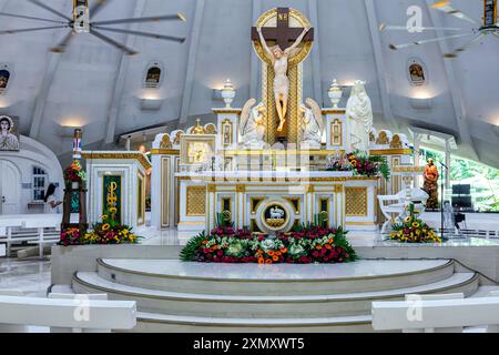 STO. Chapelle catholique Nino de Paz Greenbelt, Manille, Philippines Banque D'Images