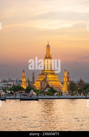 Wat Arun Temple, Bangkok, Thaïlande Banque D'Images