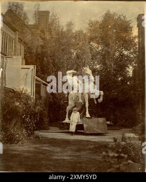 George Frederick Watts, statue énergie physique Banque D'Images