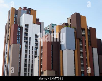 Cascina Merlata, quartier résidentiel et commercial moderne à Milan, Lombardie, Italie Banque D'Images