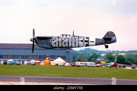 Hispano HA.1112-M1L Buchon G-BOML. Banque D'Images