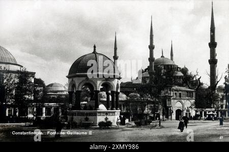 Fontaine Kaiser Wilhelm II (fontaine allemande), Istanbul Banque D'Images