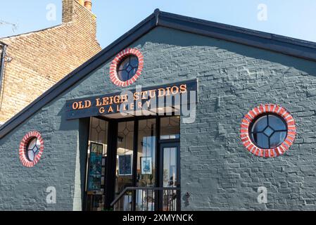 Galerie Old Leigh Studios à Old Leigh, un hameau de pêcheurs historique en dessous de Leigh on Sea Town, Essex, Royaume-Uni Banque D'Images