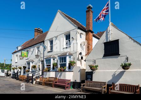 Le Crooked billet pub à Old Leigh, un hameau de pêcheurs historique en dessous de Leigh sur Sea Town, Essex, Royaume-Uni Banque D'Images