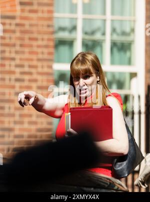 Downing Street, Londres, Royaume-Uni. 29 juillet 2024. Les ministres quittent le dernier Cabinet avant les vacances d'été. PHOTO : RT Hon Angela Rayner, Vice-premier ministre BridgetCatterall/AlamyLiveNews Banque D'Images