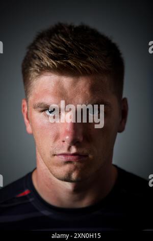 Owen Farrell - séance de portrait. Banque D'Images