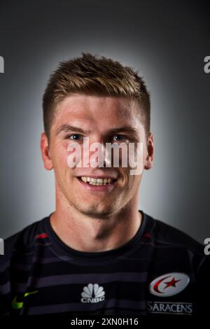 Owen Farrell - séance de portrait. Banque D'Images